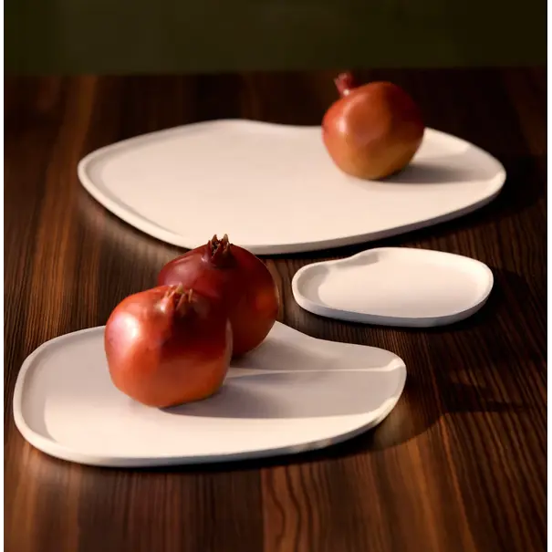 Light en Living Schaal 33x33x1,5 cm TOJERA crème