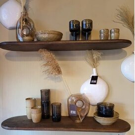 Wandplank Tre 3 mango 100 cm – bruin