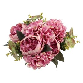 Kunst boeket Peony Hydrangea 3x3 Lila