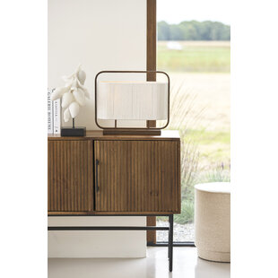 Tafellamp  45x15x37,5 cm LECCE donkerbruin + touw naturel