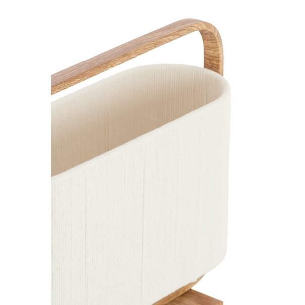 Light en Living Tafellamp  45x15x37,5 cm LECCE houtprint + touw naturel
