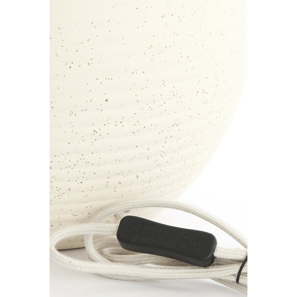 Light en Living Lampvoet Ø28,5x52 cm ULLOA keramiek mat creme