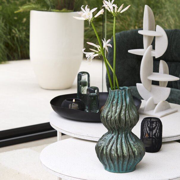 Light en Living Vaas deco Ø19x31,5 cm VANIA keramiek blauw