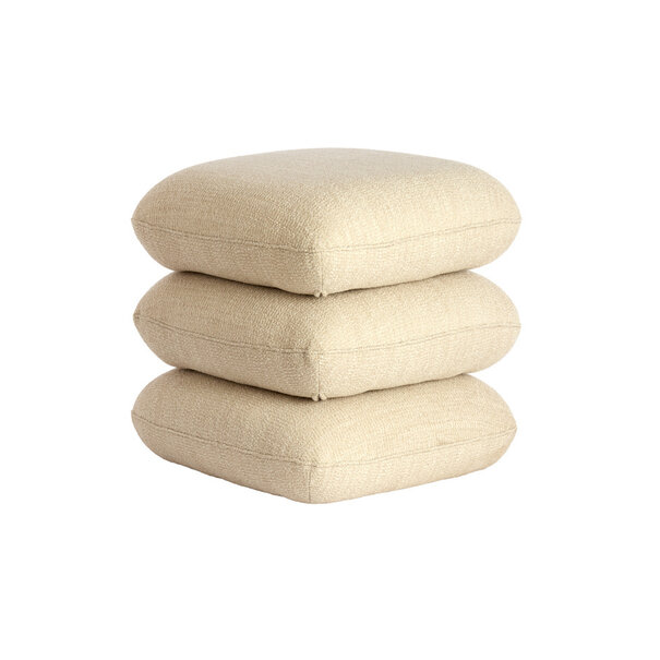 Light en Living Poef 44,5x44,5x44,5 cm LAURIE - crème