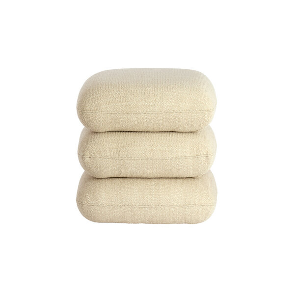Light en Living Poef 44,5x44,5x44,5 cm LAURIE - crème