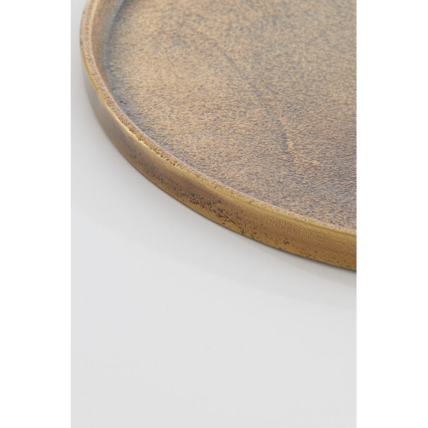 Light en Living Schaal Ø40x1,5 cm MAES antiek brons