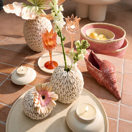 Schaal Ø40x1,5 cm MAES zand+licht bruin gespikkeld