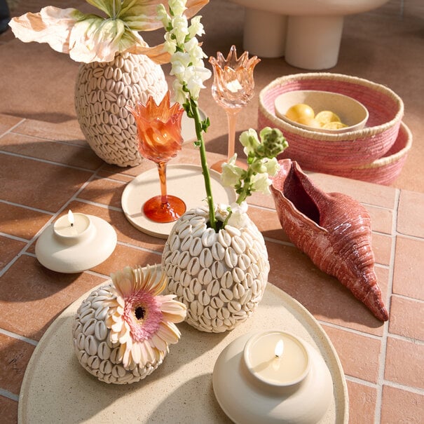 Light en Living Schaal Ø40x1,5 cm MAES zand+licht bruin gespikkeld