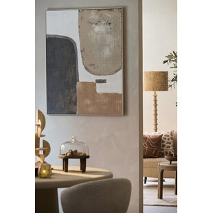 Wandornament 90X3X120 cm ZIRELLE creme+zand+bruin