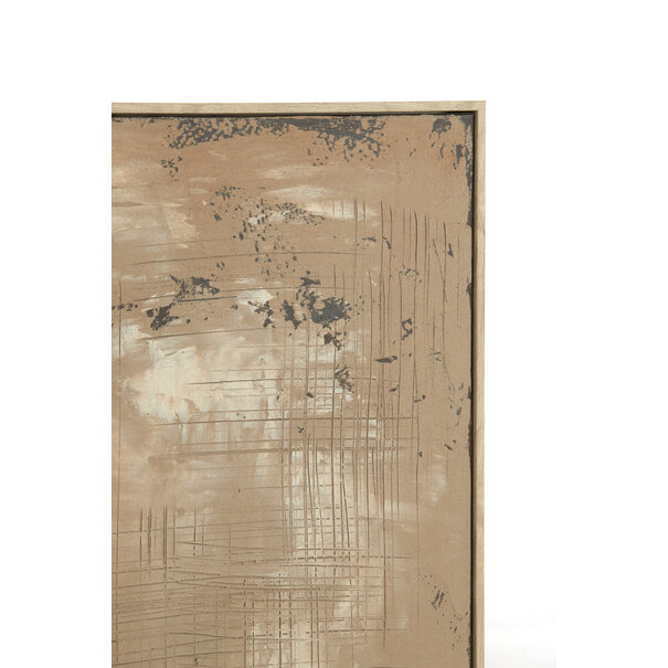 Light en Living Wandornament 90X3X120 cm ZIRELLE creme+zand+bruin