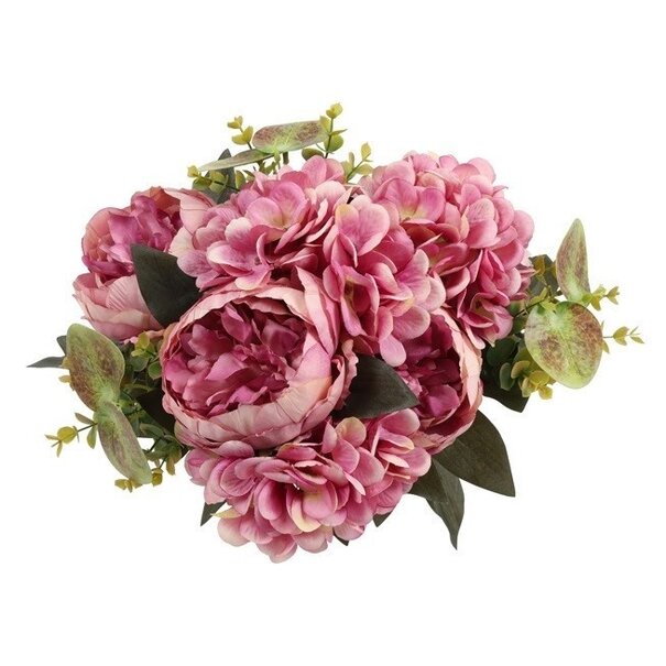 Countryfield Kunst boeket Peony Hydrangea 3x3 Lila