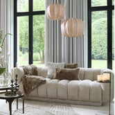 Plaid 170x130 cm COMBARRO lichtbruin