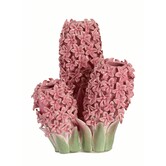 Vaas deco 35,5x32x41 cm FLOWER keramiek roze+groen