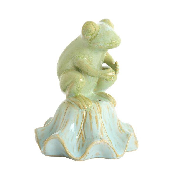 Light en Living Ornament Ø15,5x19,5 cm FROSCH keramiek lichtgroen+lichtblauw