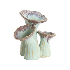 Vaas deco 18x13x17,5 cm MISURINA paars-lichtblauw