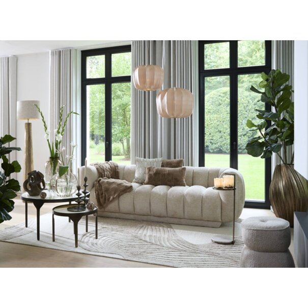 Light en Living Kussen  45x45 cm COMBARRO lichtbruin