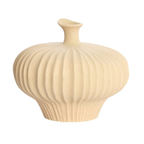 Light en Living Vaas deco  23x22,5x18 cm NEVANO mat perzik