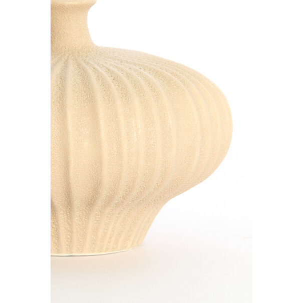 Light en Living Vaas deco  23x22,5x18 cm NEVANO mat perzik