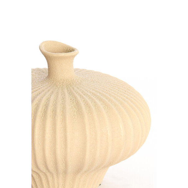 Light en Living Vaas deco  23x22,5x18 cm NEVANO mat perzik