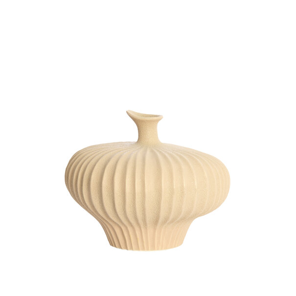 Light en Living Vaas deco  23x22,5x18 cm NEVANO mat perzik