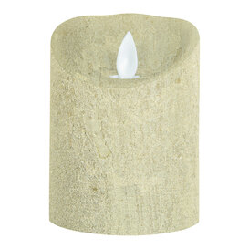 LED Licht Kaars goud met beweegbare vlam S