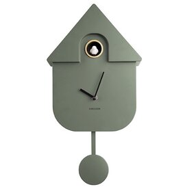 Klok Modern Cuckoo - Jungle groen
