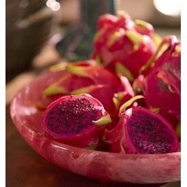 Schaal Ø34x6 cm BELAWAN roze