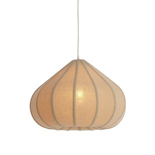 Hanglamp Ø50X34 cm ZUBEDA linnen naturel