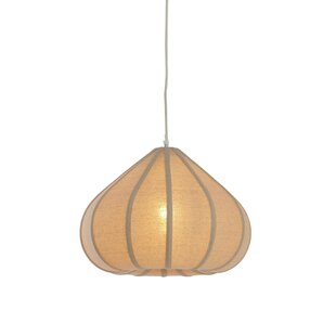 Hanglamp Ø40X28,5 cm ZUBEDA linnen naturel