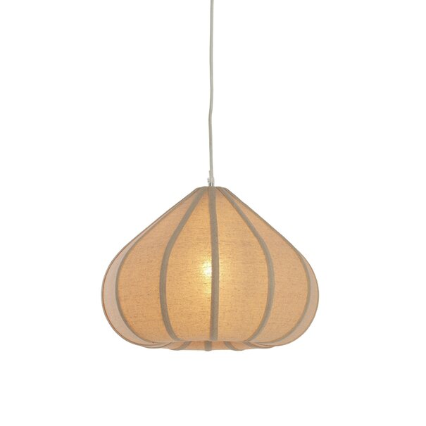 Light en Living Hanglamp Ø40X28,5 cm ZUBEDA linnen naturel