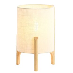 Tafellamp Ø22x33 cm LITTO naturel+linnen wit