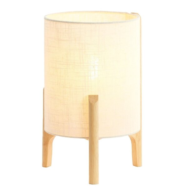 Light en Living Tafellamp Ø22x33 cm LITTO naturel+linnen wit