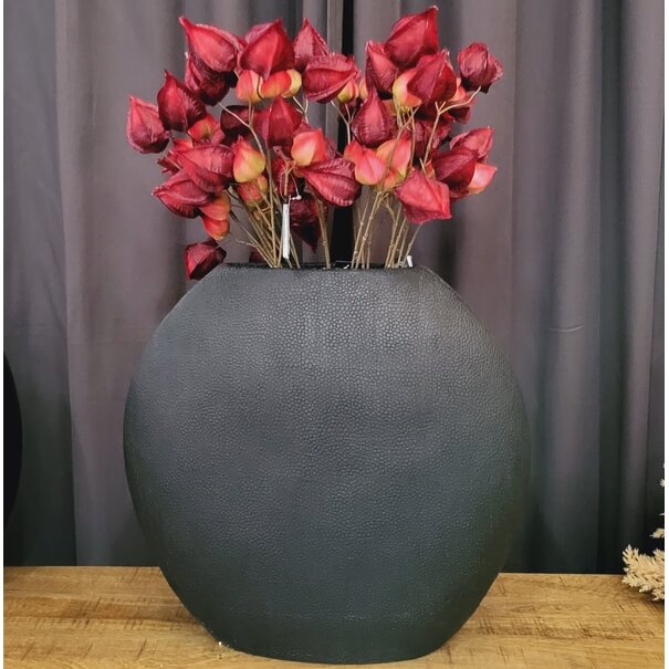 Light en Living Vaas deco RAYSKIN mat zwart - 49,5x20x45 cm