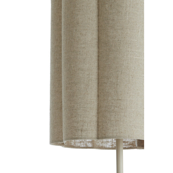 Light en Living Vloerlamp Ø30x165 cm FRINGE naturel+crème