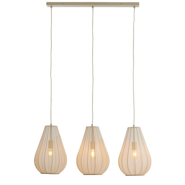 Light en Living Hanglamp 3L 80x8x40 cm ITELA zand