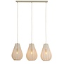 Hanglamp 3L 80x8x40 cm ITELA zand