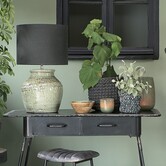 Kap cilinder 40-40-30 cm LIVIGNO antraciet