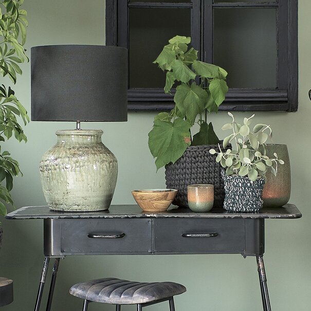 Light en Living Kap cilinder 40-40-30 cm LIVIGNO antraciet