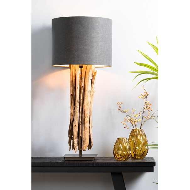 Light en Living Kap cilinder 40-40-30 cm LIVIGNO antraciet