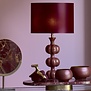 Lampenkap rond 30x30x21 cm IMANI bordeaux