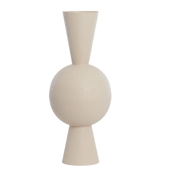 Light en Living Vaas deco Ø30x75 cm CHEDI mat licht grijs