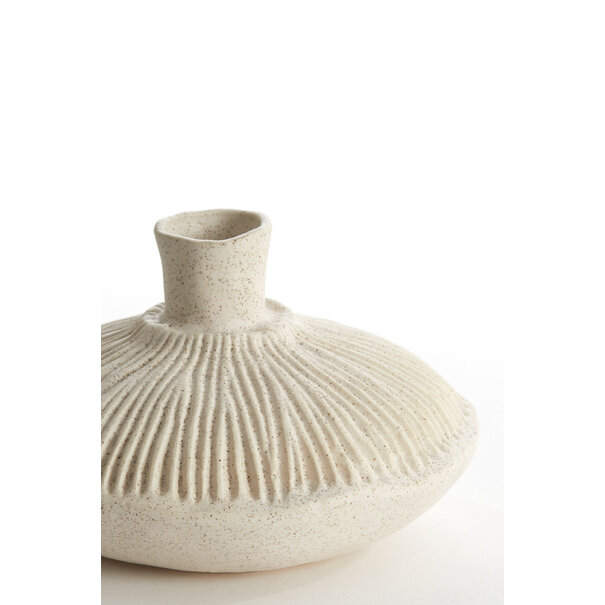 Light en Living Vaas deco Ø19x11 cm NEIRA crème