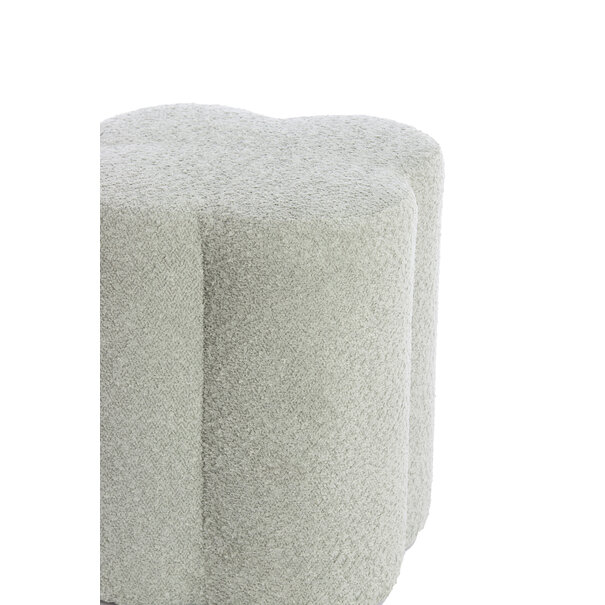 Light en Living Poef 38x38x45 cm NALANI mint groen