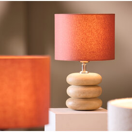 Lampvoet Ø12x12 cm BUDONGO hout  naturel