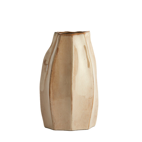 Light en Living Vaas deco 25,5x21,5x42,5 cm CHIADO  glans beige