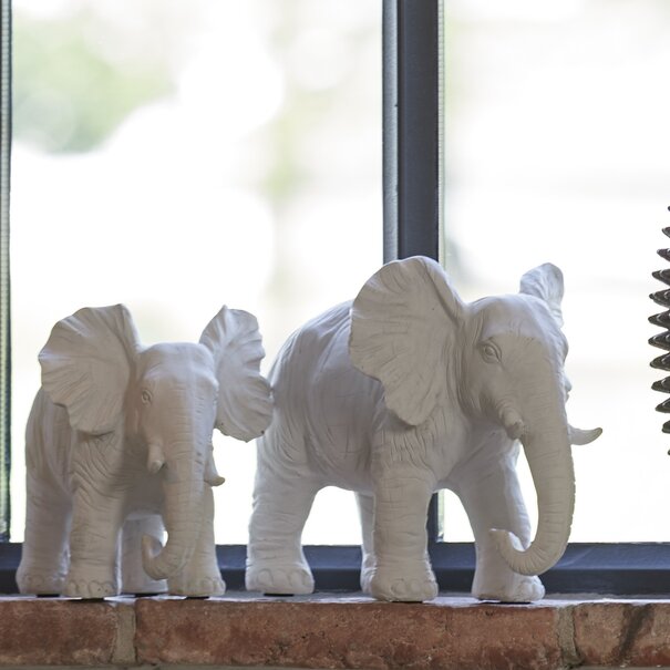 Light en Living Ornament 30,5x18,5x24 cm ELEPHANT crème