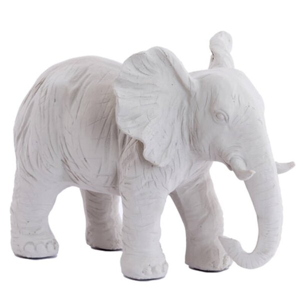 Light en Living Ornament 30,5x18,5x24 cm ELEPHANT crème