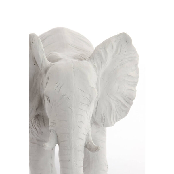 Light en Living Ornament 30,5x18,5x24 cm ELEPHANT crème