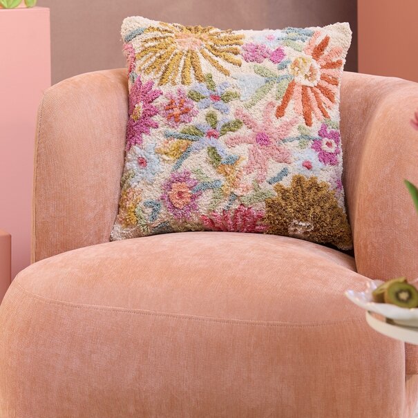 Light en Living Kussen 45X45 Cm LOULOU Creme+Multi