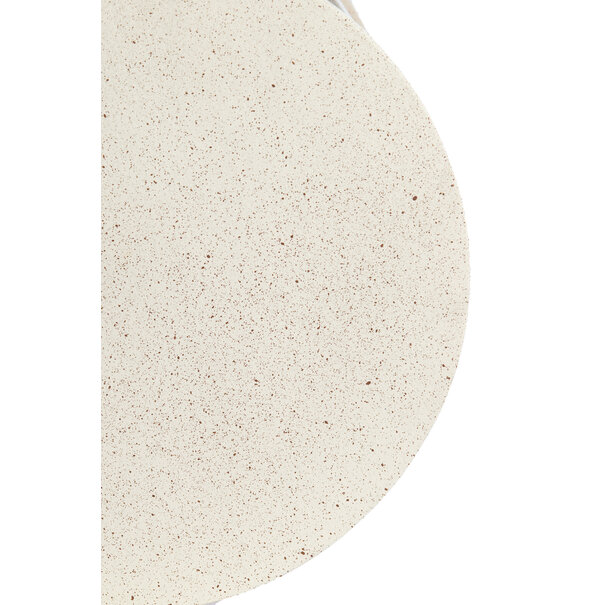 Light en Living Salontafel S/2 Ø65x38+Ø75x42 cm SADAR zand+l bruin gespikkld